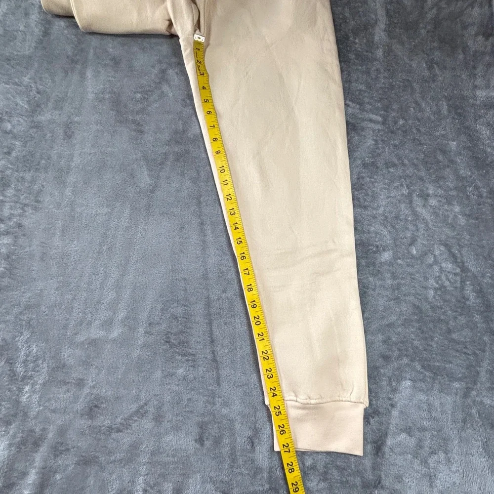 Net Label Mens Fleece Joggers Beige Tan Drawstring Sweatpants Size M NEW